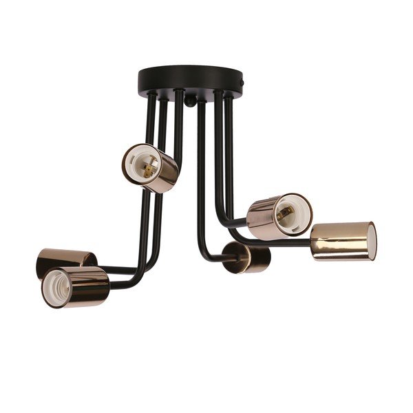 Plafonieră neagră/arămie 27x27 cm Spill – Candellux Lighting-image-2