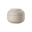 Organizator de baie bej, pentru dischete demachiante, din gresie ceramică Sensu – Zone