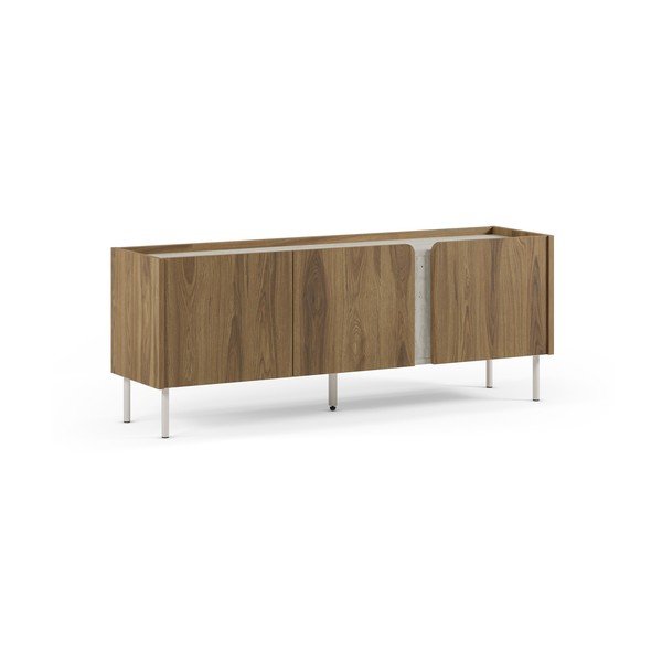 Comodă TV în culoare naturală cu aspect de lemn de stejar 140x54x35,5 cm Lucile – Marckeric-image-3