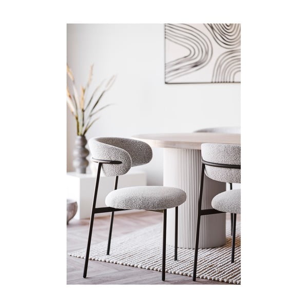 Masă de dining cu blat cu aspect de lemn de  frasin  100x220 cm Solva – House Nordic-image-3