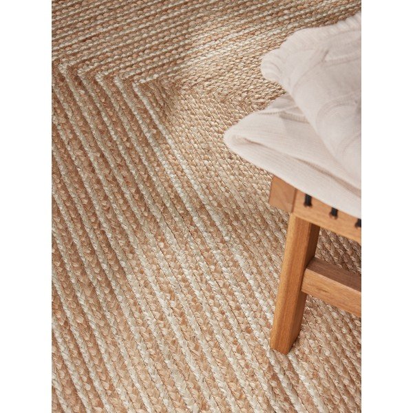 Covor în culoare naturală/în culoare naturală deschisă reversibil/țesut manual din iută 200x300 cm Juno – Hanse Home-image-2