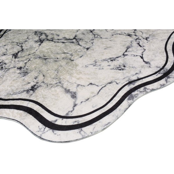 Covor alb/gri alb 200x80 cm - Vitaus-image-2