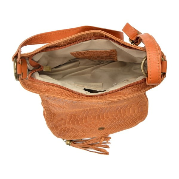 Geantă din piele Roberta M Concetta, maro caramel-image-2
