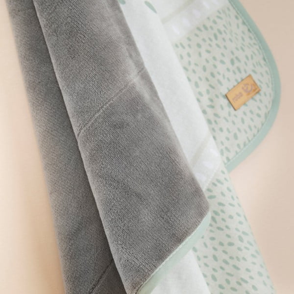 Pătură pentru copii verde-deschis din micropluș/cocolino 80x80 cm Woodland Buddies – Roba-image-3