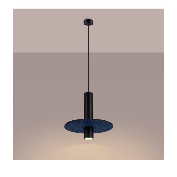 Lustră albastru-închis/bej din metal ø 30 cm Olisa – Sollux-image-4
