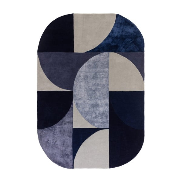 Covor albastru închis din lână 160x230 cm Indigo – Asiatic Carpets