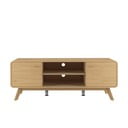 Masă TV în culoare naturală cu aspect de lemn de stejar 140x53 cm Cassie - Støraa