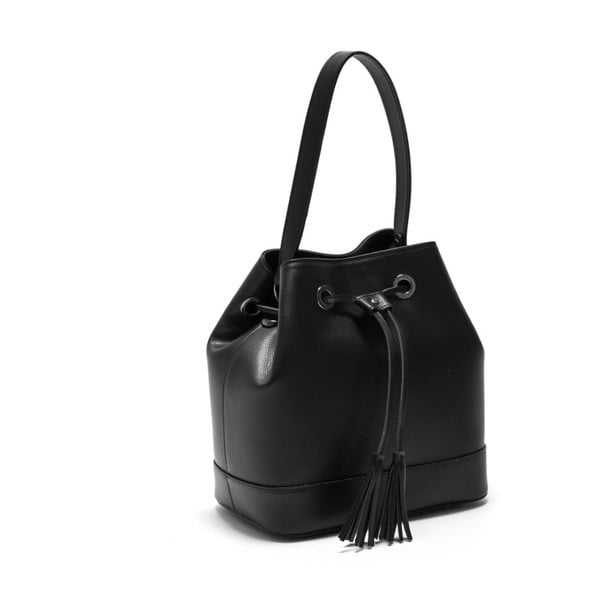 Geantă din piele, Roberta M Gina, negru-image-2
