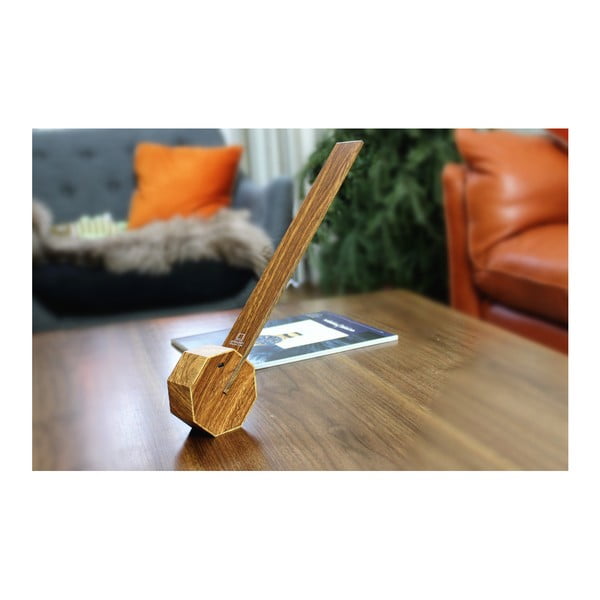 Veioză maro LED (înălțime 38 cm) Octagon One – Gingko-image-1