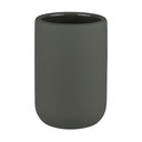 Suport pentru periuța de dinți verde închis din ceramică Lotus Play – Mette Ditmer Denmark