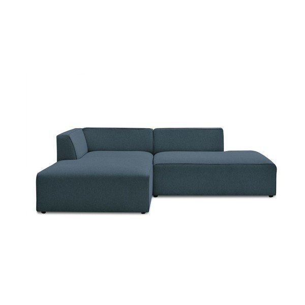 Colțar modular albastru închis (cu colț pe partea stângă/în formă de ”L”) Megeve – Bobochic Paris