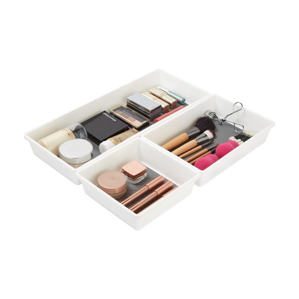 Set 3 organizatoare pentru tacâmuri Addis, gri-alb-image-2