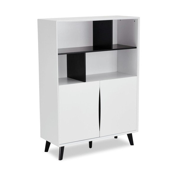 Bibliotecă albă 100x140 cm Lyon – Furnhouse-image-2