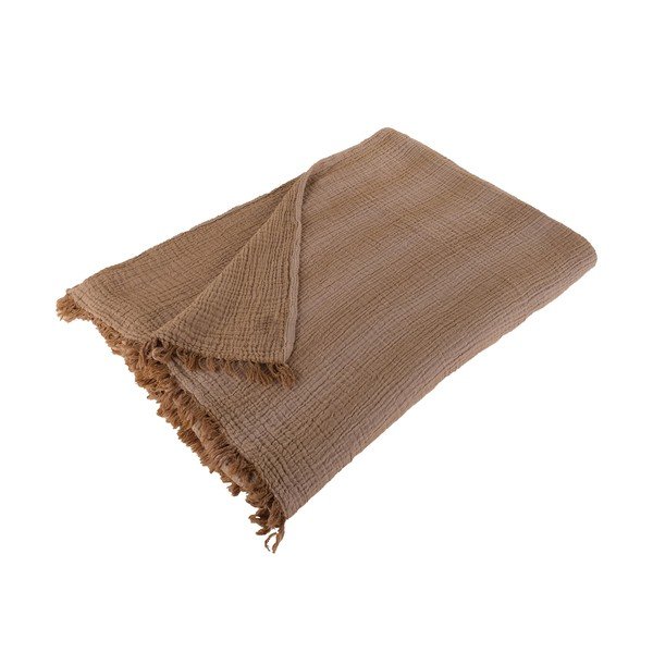 Cuvertură din bumbac Buldan's Kanyon, 220 x 240 cm, bej-image-1