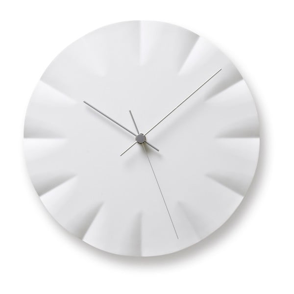 Ceas de perete Lemnos Clock Kifuku, ⌀ 27 cm, alb 