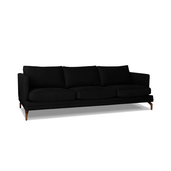 Canapea cu 3 locuri Windsor & Co. Sofas Jupiter, negru-image-1