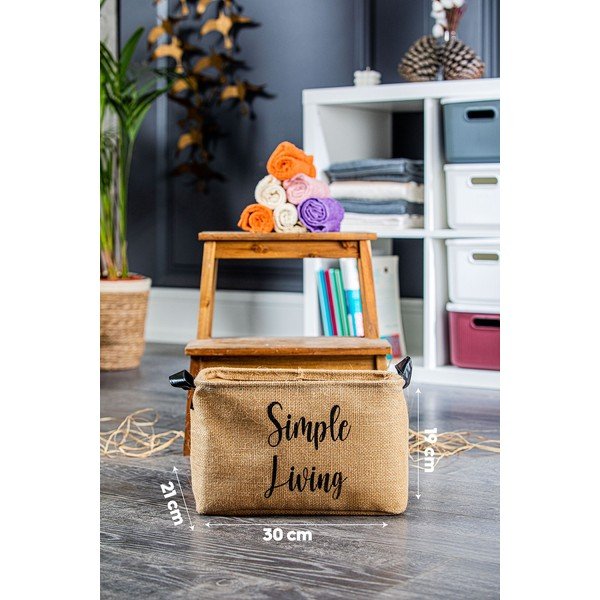 Coș de depozitare de depozitare din material textil – Mioli Decor-image-2
