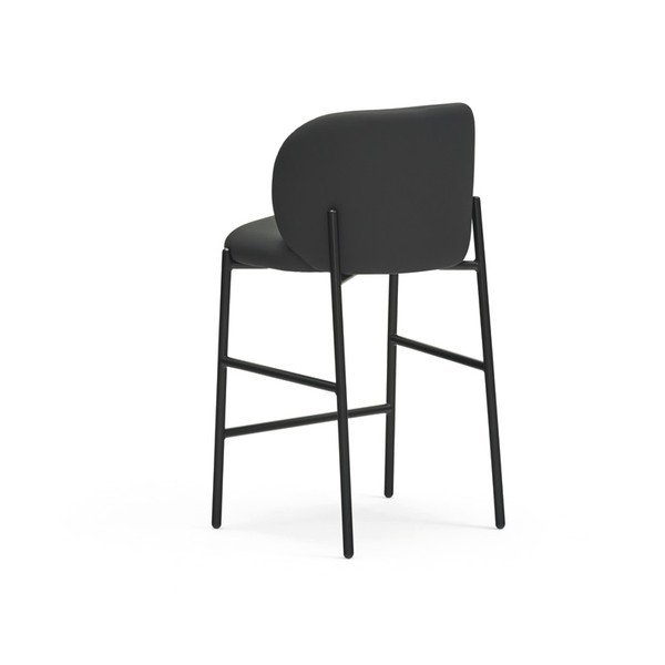 Scaun de bar negru tapițat Mogi – Teulat-image-4