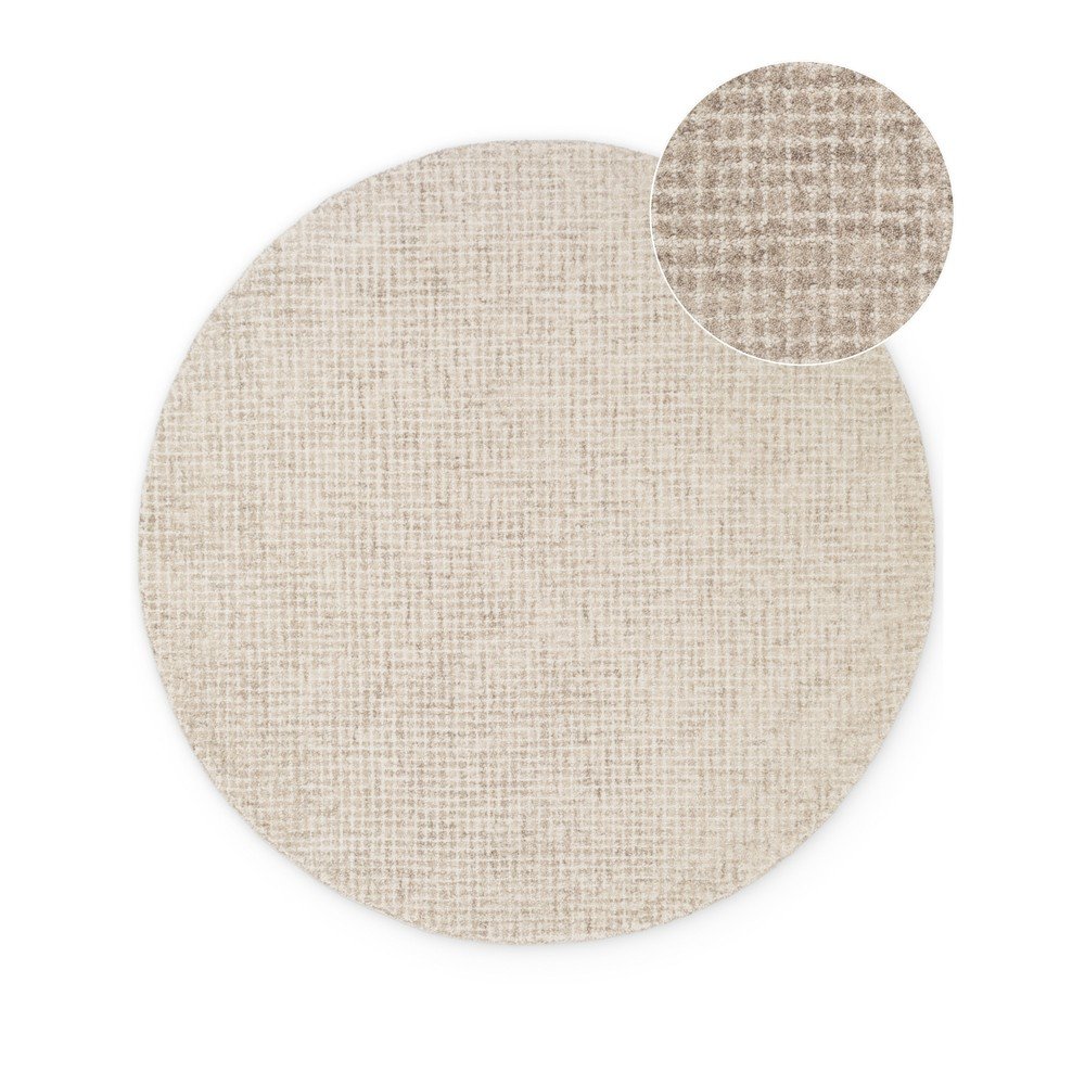 Covor bej rotund din lana ø 160 cm Eloise – Hanse Home