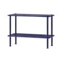 Etajeră albastră cu aspect de lemn de stejar 80x54,5x35 cm Teidi – noo.ma