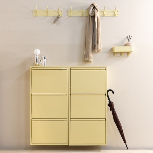 Cuier de perete galben deschis din oțel 70 cm Fusion – Spinder Design-image-2
