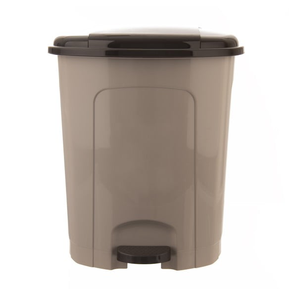 Coș de gunoi maro cu pedală din plastic 30 l – Orion-image-4