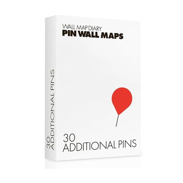 Pioneze suplimentare pentru hărțile Pin World, 30 buc.