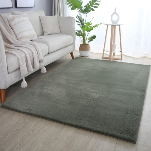 Covor tip traversă verde lavabil 80x250 cm Pouffy – Ayyildiz Carpets-image-1