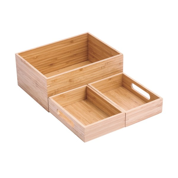 Organizator de baie în culoare naturală pentru cosmetice, din bambus Isalys – MSV-image-2