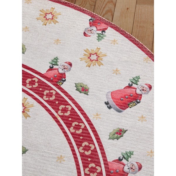 Covor roșu rotund ø 160 cm  cu model de Crăciun Toy's Delight Santa Claus – Villeroy&Boch-image-3