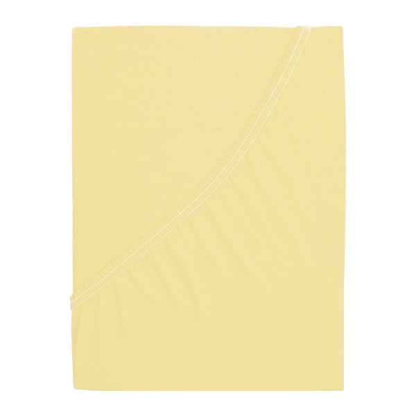 Cearceaf galben cu elastic 90x200 cm – B.E.S.