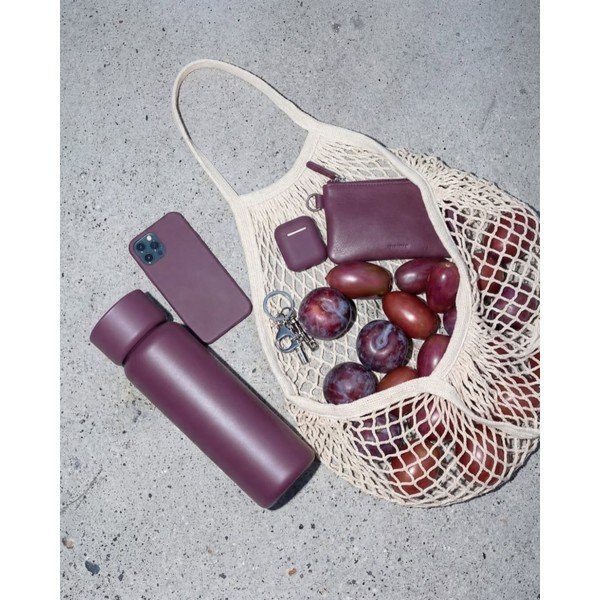 Cană termos burgundy din oțel inoxidabil 650 ml Singles – Zone-image-1