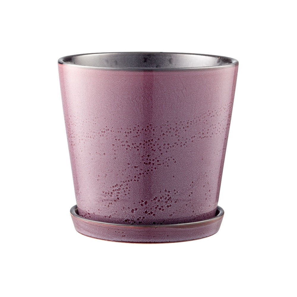 Ghiveci de flori cu suport din gresie Bitz Jungle, ø 14 cm, violet