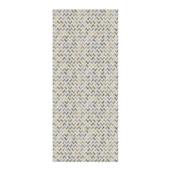 Covor Floorita Knit Grey Ochre, 60 x 190 cm