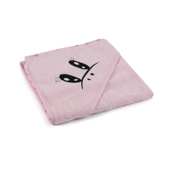 Set de halat și prosop de baie pentru copii roz pentru 0-2 ani 3 buc. din bumbac Unicorn – Foutastic-image-4