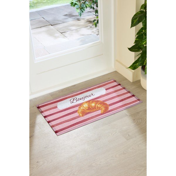 Covoraș de intrare din PVC 40x70 cm  Croissant Bonjour – Artsy Doormats-image-2