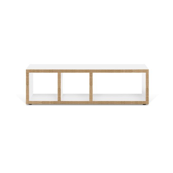 Comodă TV albă/în culoare naturală 150x45 cm Berlin – TemaHome