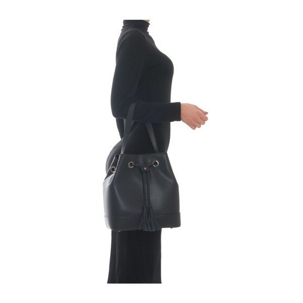 Geantă din piele, Roberta M Gina, negru-image-1
