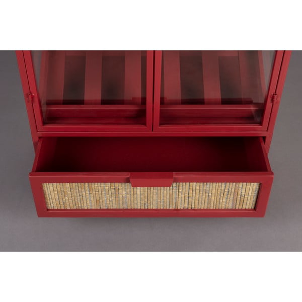 Dulap vinotecă roșu din metal număr de sticle 10, 65x103x35 cm Mori – Dutchbone-image-4