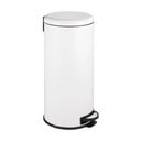 Coș de gunoi alb cu pedală din oțel 30 l Leman – Wenko
