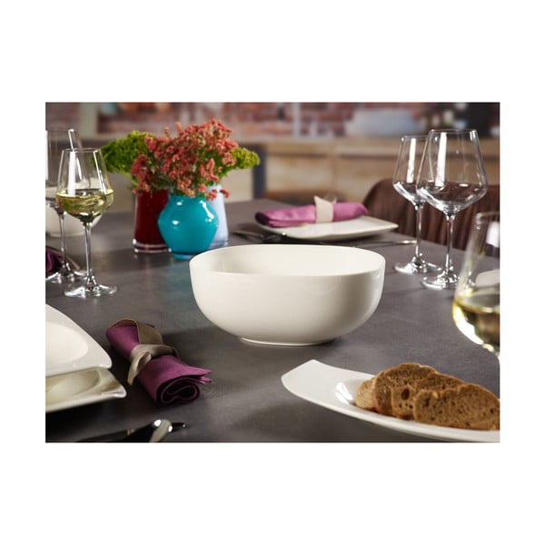 Bol pentru salată din porțelan Villeroy & Boch Urban Nature, 25 cm, alb-image-1