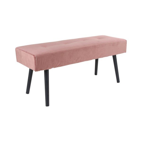 Bancă tapițată House Nordic Skiby, 100 x 35 cm, roz-image-1
