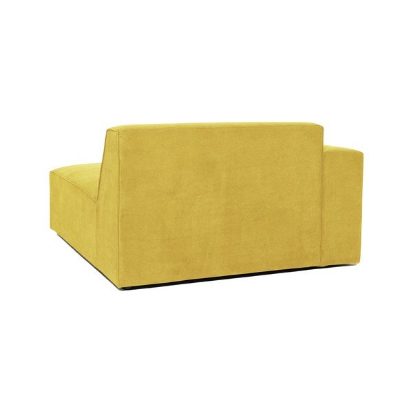 Modul pentru canapea galben  din catifea reiată  (partea stângă ) Sting - Scandic-image-3