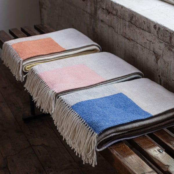 Pătură mov lavandă/bej 125x190 cm Brick – Mette Ditmer Denmark-image-4