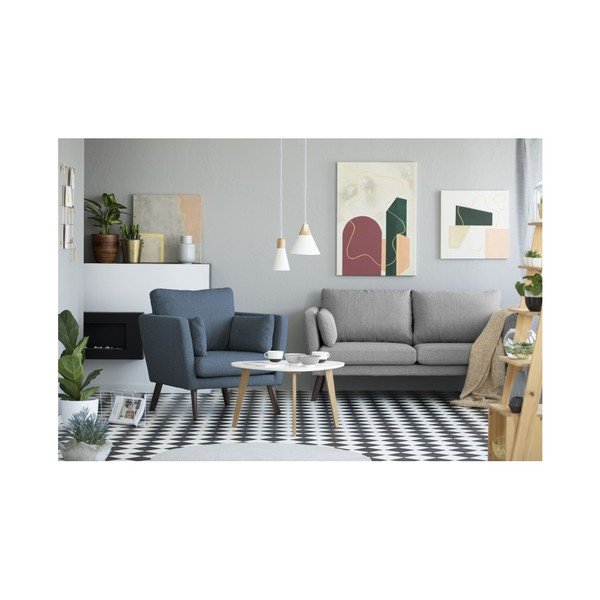 Fotoliu Mazzini Sofas Elena, albastru închis-image-1