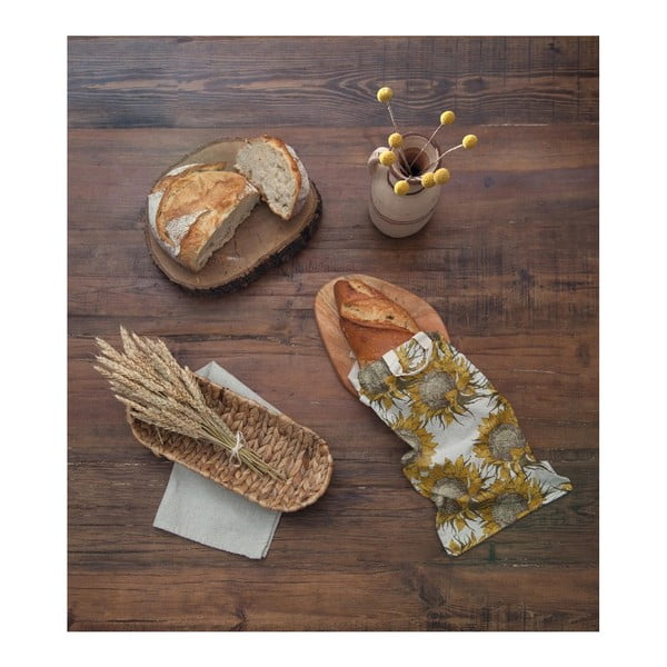 Săculeț textil pentru pâine Really Nice Things Bag Sunflower, înălțime 42 cm-image-1