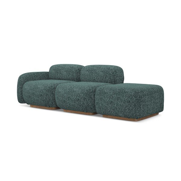 Șezlong modular turcoaz (cu colț pe partea stângă) Ailani – Makamii-image-2
