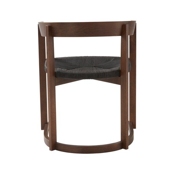 Scaun de dining în culoare naturală închisă cu cotiere din lemn de stejar Kungsholmen – Jotex-image-4
