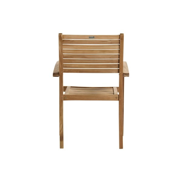 Scaun de grădină în culoare naturală din lemn masiv Sunderland – Hartman-image-3