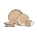 Serviciu de masă 16 buc. bej din gresie Glosia - Bonami Selection